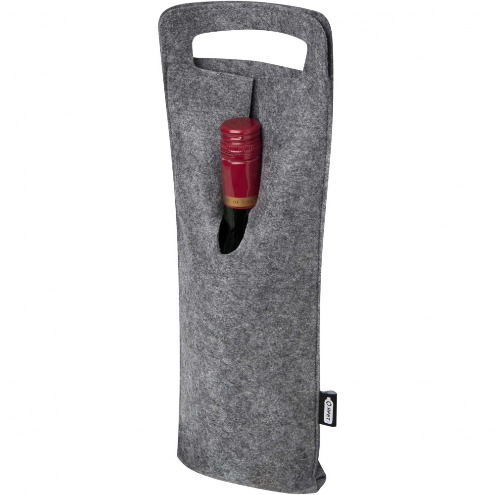 Logotrade corporate gift image of: Felta 75 cl GRS recycled felt wine bag