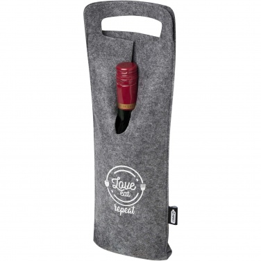 Logotrade advertising products photo of: Felta 75 cl GRS recycled felt wine bag