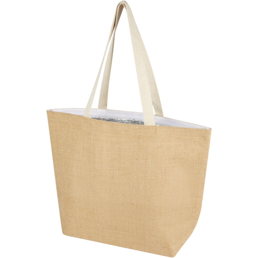 Logotrade promotional products photo of: Juta 300 g/m² jute cooler tote bag 12L