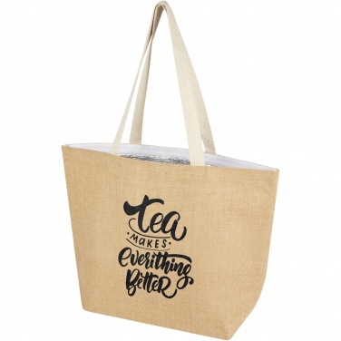 Logotrade advertising product image of: Juta 300 g/m² jute cooler tote bag 12L