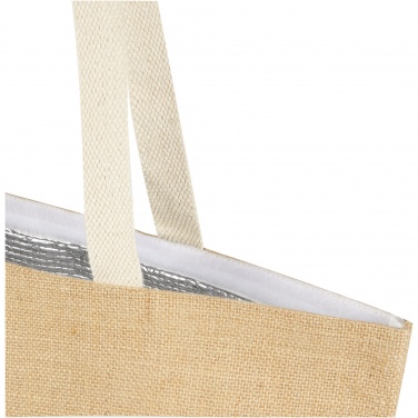 Logo trade advertising products picture of: Juta 300 g/m² jute cooler tote bag 12L