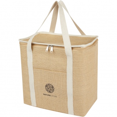 Logo trade promotional items image of: Juta 300 g/m² jute cooler bag 19L