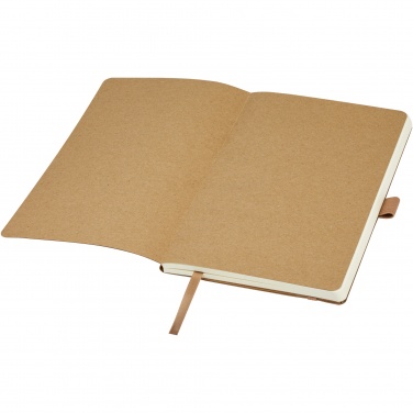 Logo trade promotional product photo of: Kilau recycled leather notebook 