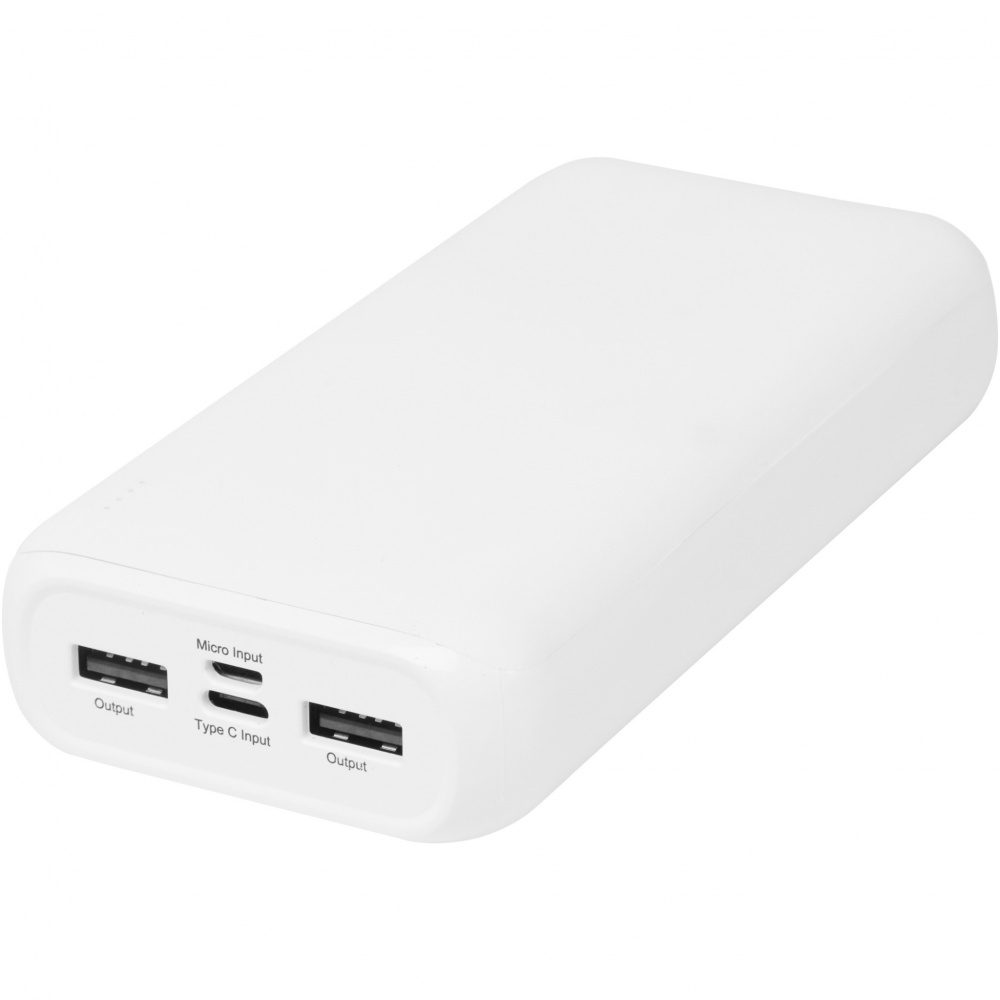 Logo trade corporate gift photo of: Electro 20.000 mAh recycled plastic power bank 