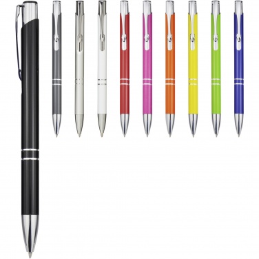 Logo trade promotional giveaways image of: Moneta recycled aluminium ballpoint pen