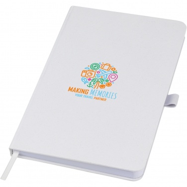 Logo trade promotional products picture of: Fabianna crush paper hard cover notebook