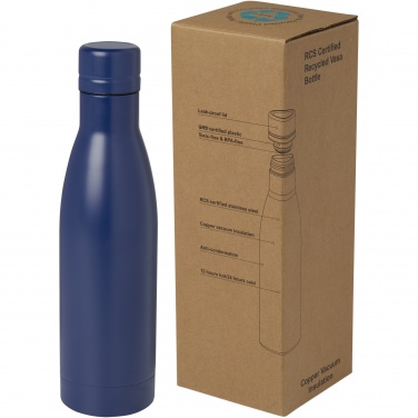 Logo trade promotional products image of: Vasa 500 ml RCS certified recycled stainless steel copper vacuum insulated bottle