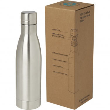 Logotrade business gift image of: Vasa 500 ml RCS certified recycled stainless steel copper vacuum insulated bottle