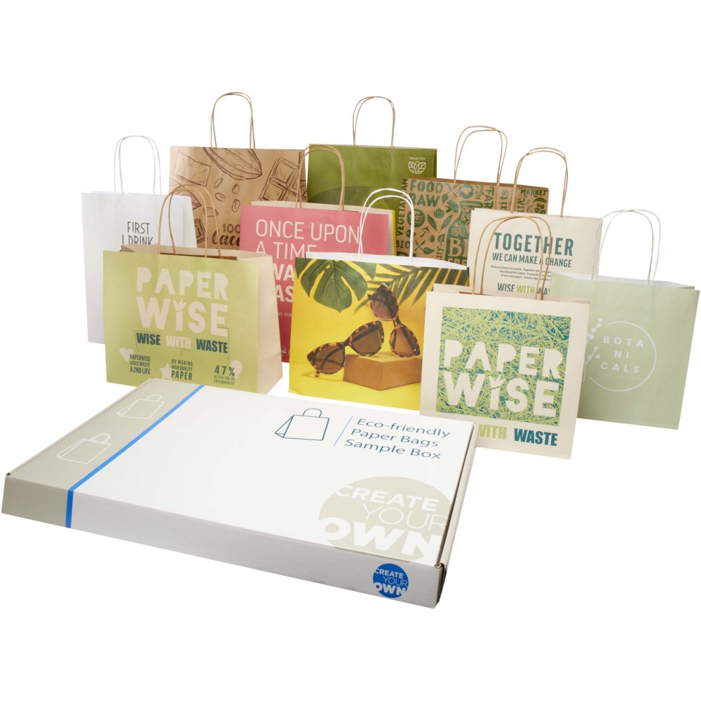 Logotrade promotional merchandise picture of: Agricultural waste and kraft paper bags sample box