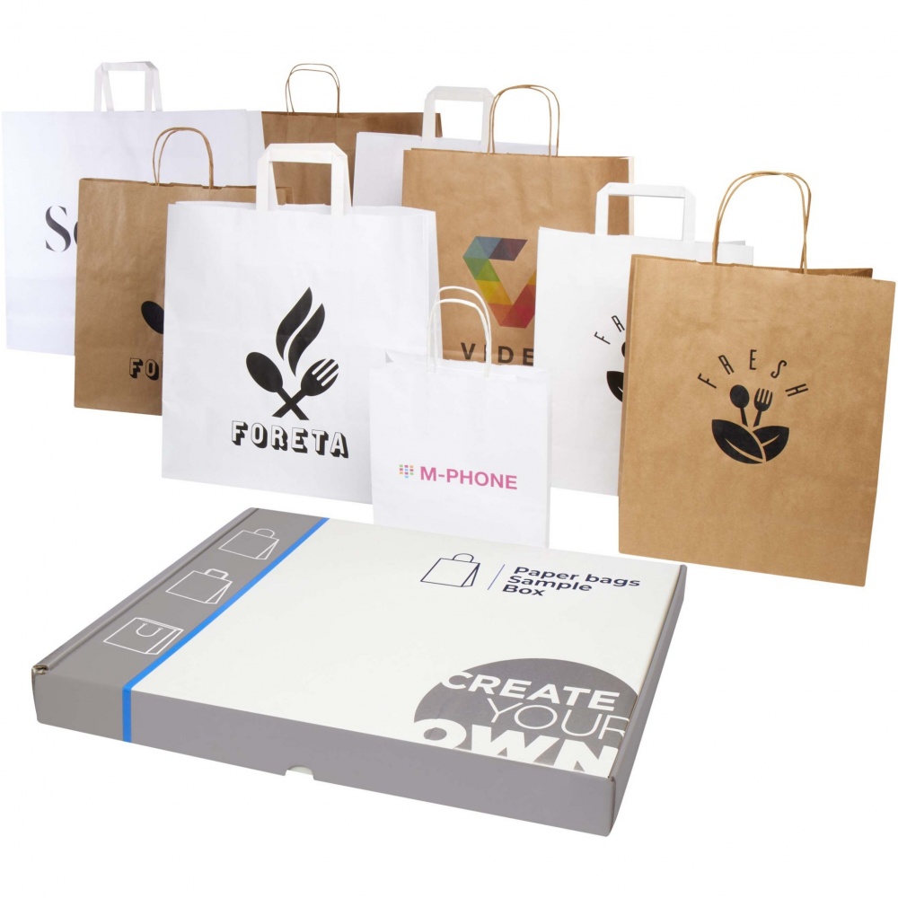 Logo trade corporate gifts picture of: Kraft paper bags sample box