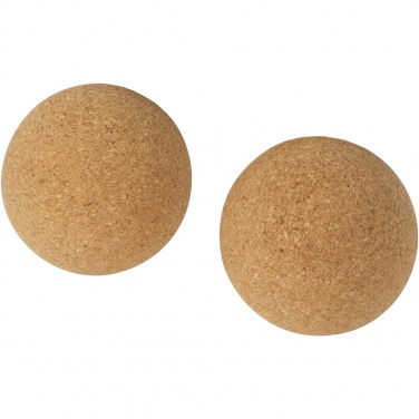 Logo trade promotional gifts image of: Trikona cork yoga ball