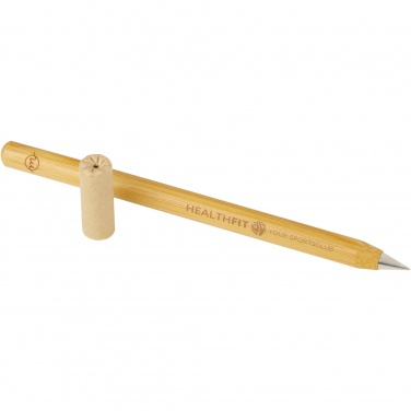 Logo trade advertising products image of: Perie bamboo inkless pen