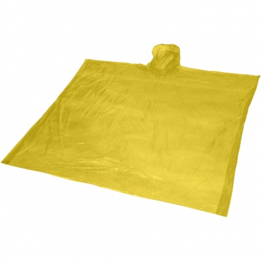 Logo trade promotional merchandise picture of: Mayan recycled plastic disposable rain poncho with storage pouch