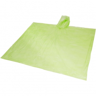 Logotrade promotional item image of: Mayan recycled plastic disposable rain poncho with storage pouch