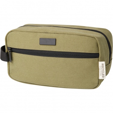 Logo trade corporate gifts image of: Joey GRS recycled canvas travel accessory pouch bag 3.5L