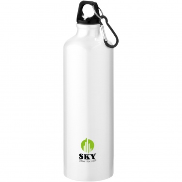 Logotrade corporate gift picture of: Oregon 770 ml RCS certified recycled aluminium water bottle with carabiner