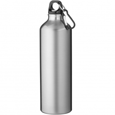 Logo trade advertising products picture of: Oregon 770 ml RCS certified recycled aluminium water bottle with carabiner