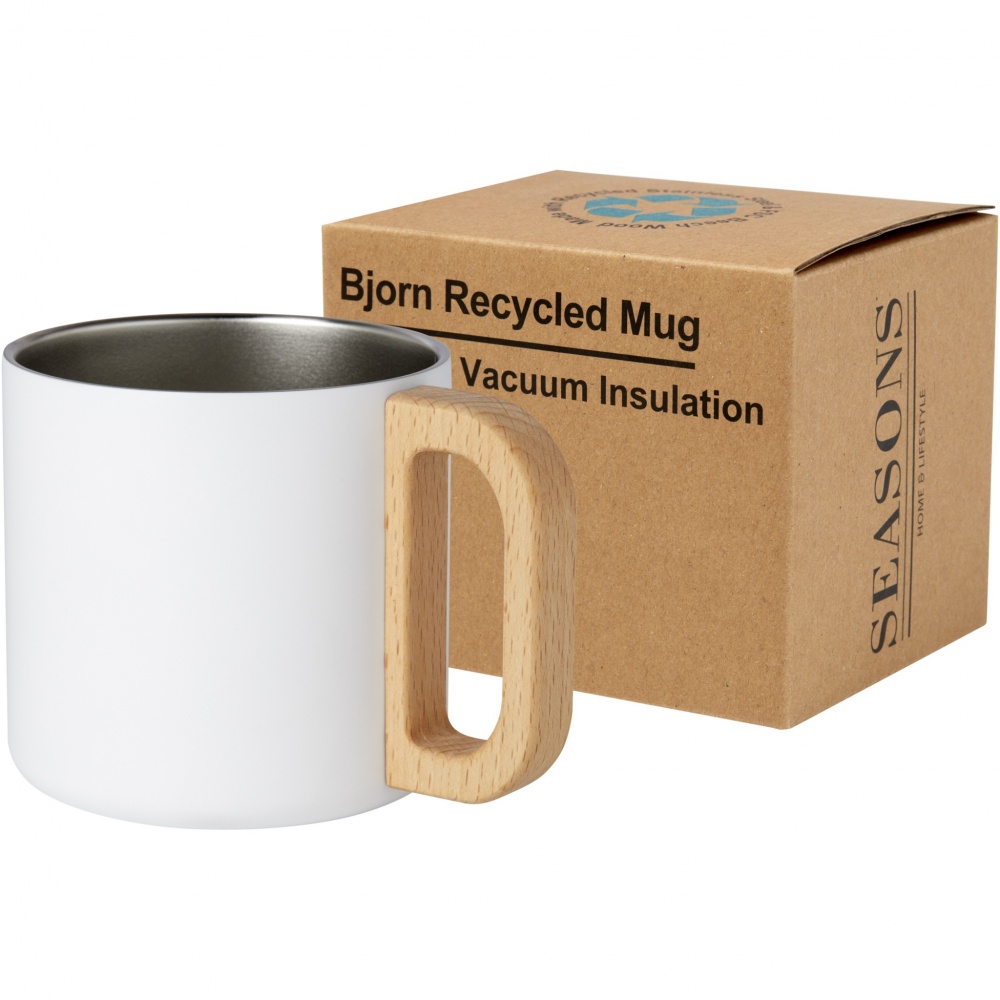 Logotrade advertising product picture of: Bjorn 360 ml RCS certified recycled stainless steel mug with copper vacuum insulation