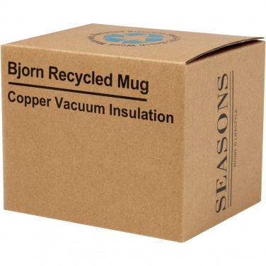 Logo trade promotional gifts picture of: Bjorn 360 ml RCS certified recycled stainless steel mug with copper vacuum insulation