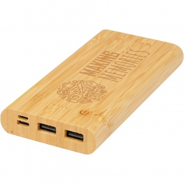 Logotrade business gift image of: Tulda 10.000 mAh bamboo power bank