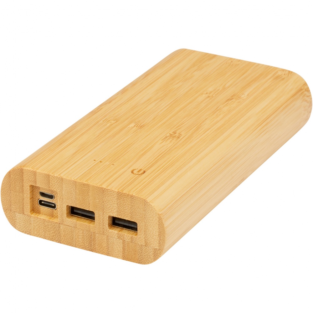 Logotrade corporate gift image of: Tulda 20.000 mAh bamboo power bank