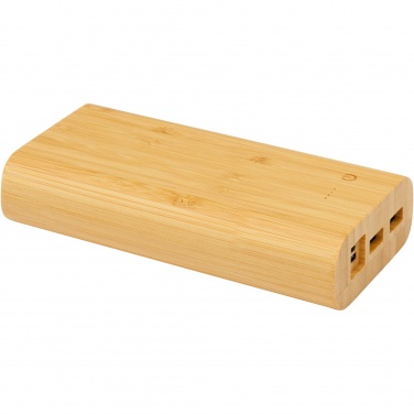 Logo trade promotional merchandise image of: Tulda 20.000 mAh bamboo power bank