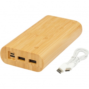 Logotrade promotional gift image of: Tulda 20.000 mAh bamboo power bank