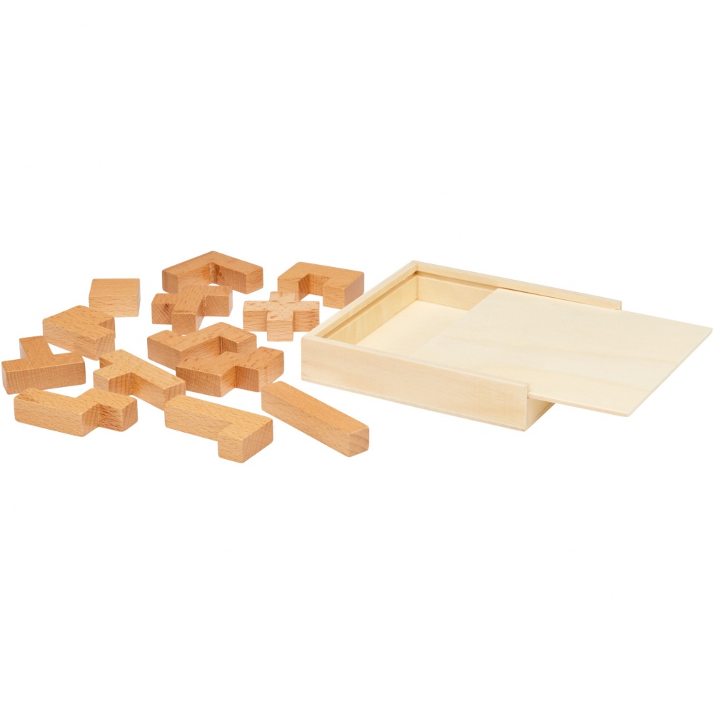 Logo trade promotional product photo of: Bark wooden puzzle