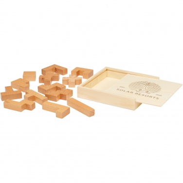 Logo trade promotional merchandise picture of: Bark wooden puzzle