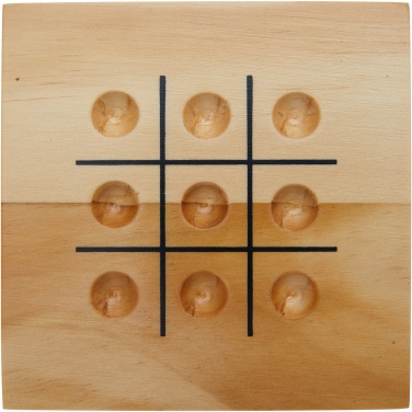 Logo trade promotional products picture of: Strobus wooden tic-tac-toe game