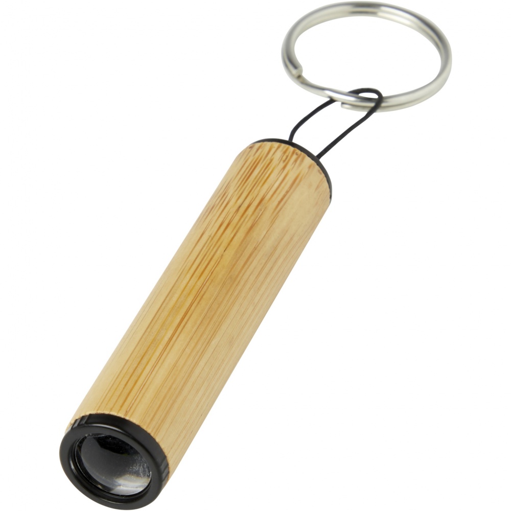 Logotrade promotional giveaway image of: Cane bamboo key ring with light