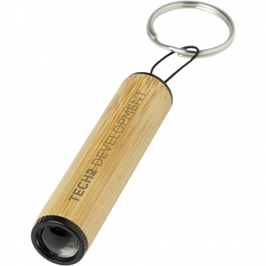 Logotrade advertising product picture of: Cane bamboo key ring with light