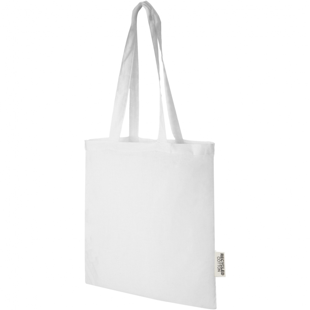 Logotrade advertising products photo of: Madras 140 g/m2 GRS recycled cotton tote bag 7L