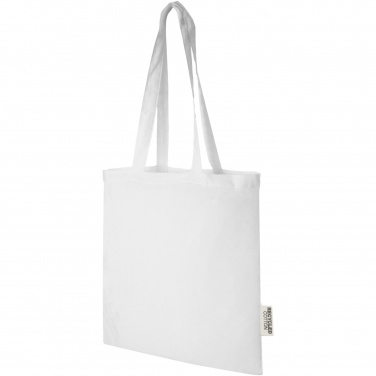 Logotrade corporate gift image of: Madras 140 g/m2 GRS recycled cotton tote bag 7L