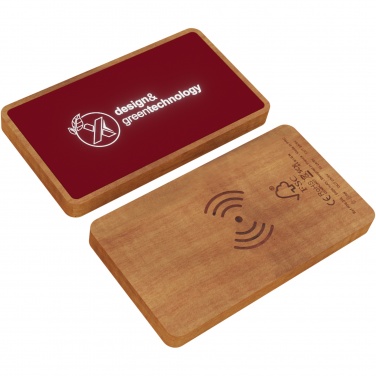 Logo trade promotional merchandise photo of: SCX.design P36 5000 mAh light-up wireless power bank