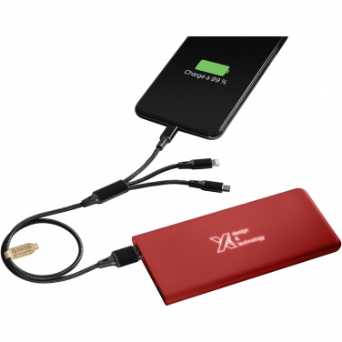 Logo trade business gift photo of: SCX.design P15 light-up 5000 mAh power bank