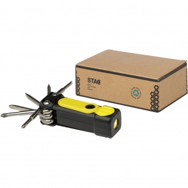 Logotrade corporate gift image of: Octo 8-in-1 RCS recycled plastic screwdriver set with torch