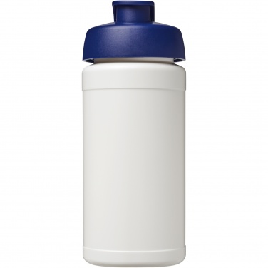 Logotrade promotional product picture of: Baseline 500 ml recycled sport bottle with flip lid