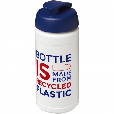 Logo trade business gift photo of: Baseline 500 ml recycled sport bottle with flip lid