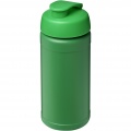 Baseline 500 ml recycled sport bottle with flip lid, Green / Green