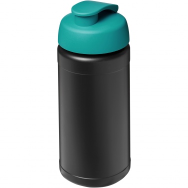 Logo trade advertising products image of: Baseline 500 ml recycled sport bottle with flip lid