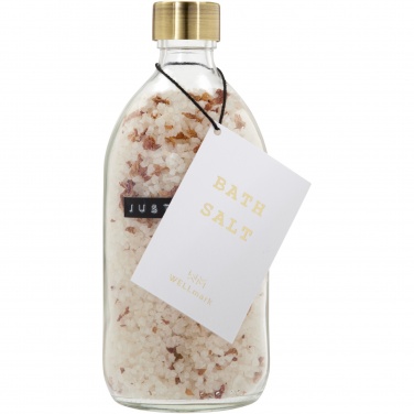 Logo trade promotional gifts image of: Wellmark Just Relax 500 ml bath salt - roses fragrance