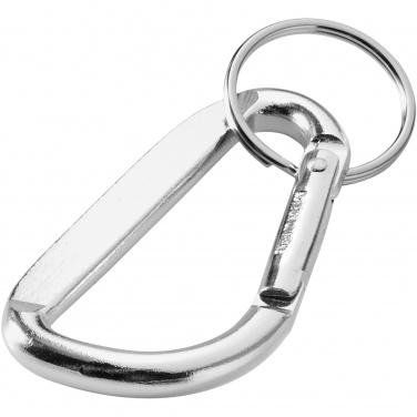 Logotrade business gifts photo of: Timor RCS recycled aluminium carabiner keychain