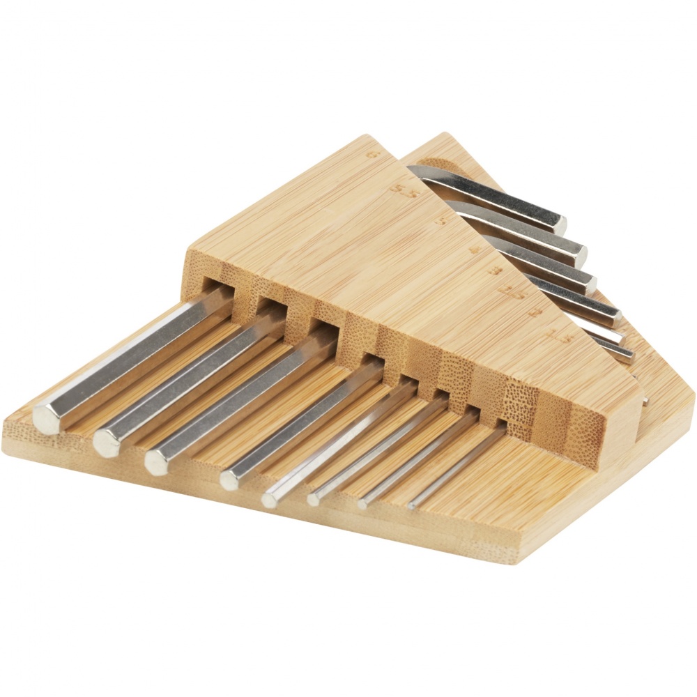 Logotrade promotional items photo of: Allen bamboo hex key tool set