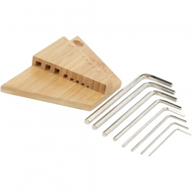 Logo trade promotional product photo of: Allen bamboo hex key tool set