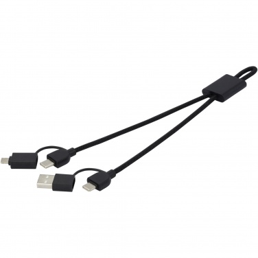 Logo trade promotional items image of: Connect 6-in-1 RCS recycled aluminium 45W quick charge & data transfer cable