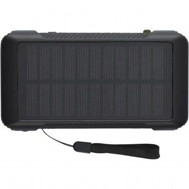 Logotrade promotional giveaways photo of: Soldy 10.000 mAh RCS recycled plastic solar dynamo power bank 