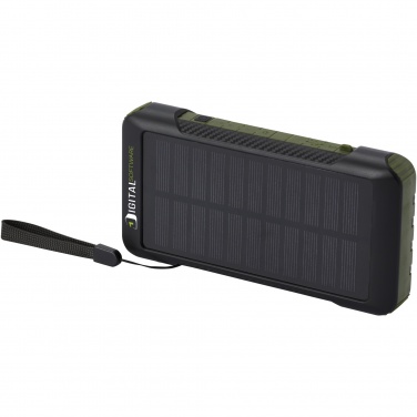 Logo trade corporate gift photo of: Soldy 10.000 mAh RCS recycled plastic solar dynamo power bank 