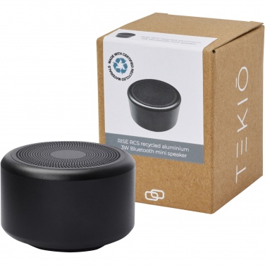 Logo trade promotional products picture of: Rise 3W RCS recycled aluminium Bluetooth® mini speaker 