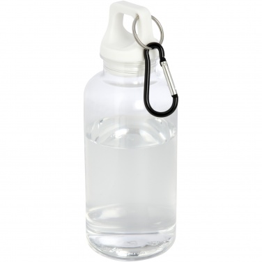 Logotrade promotional gift picture of: Oregon 400 ml RCS certified recycled plastic water bottle with carabiner